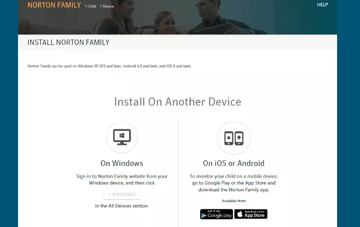 Norton Family for mobile devices