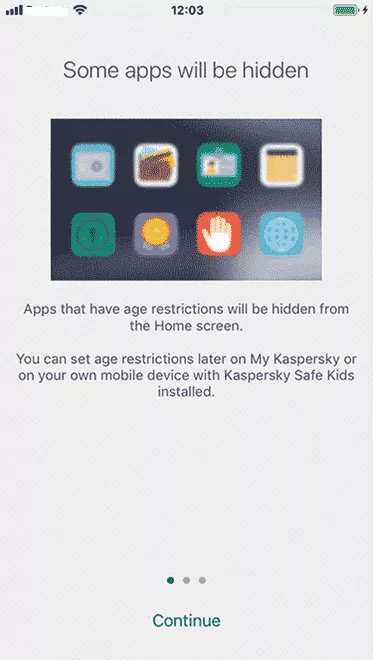 Kaspersky Safe Kids apps restriction setup